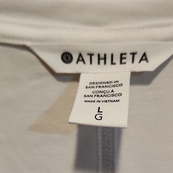 Athleta White Short Sleeve Tee - Picture 2 of 10